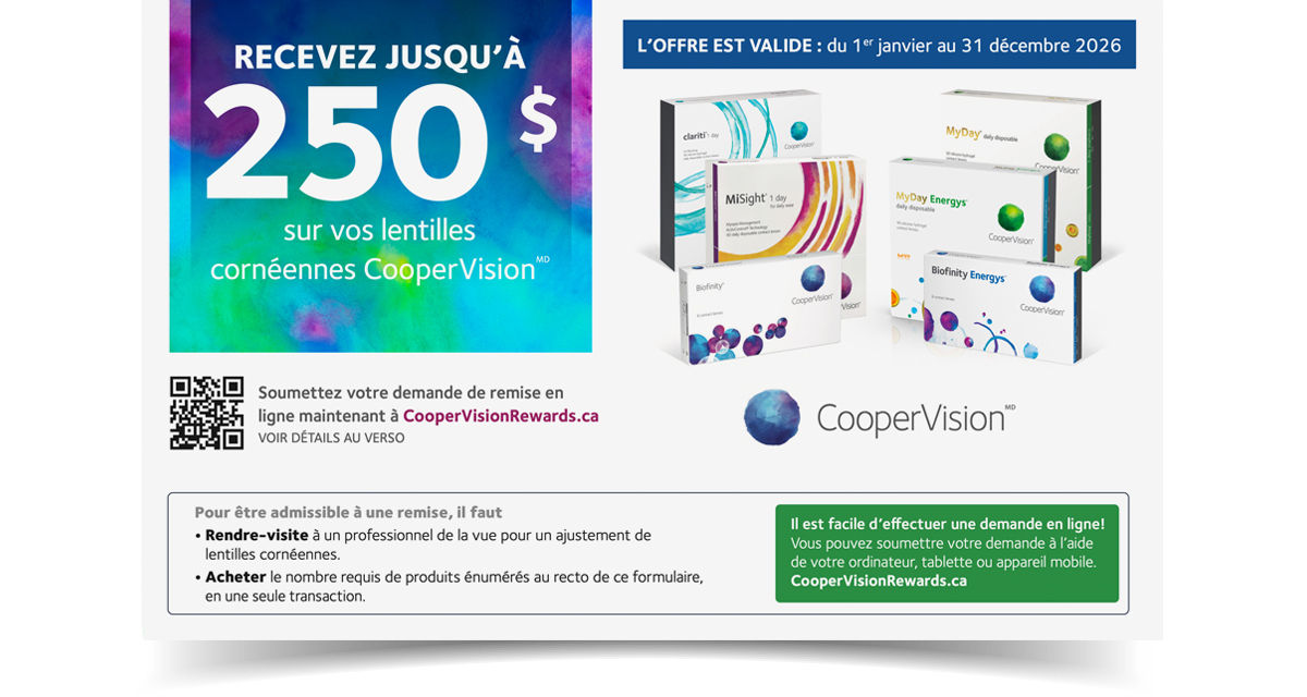 Remise nationale CooperVision
