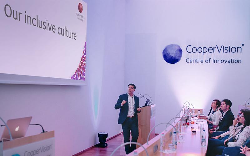 CooperVision employee leading with inclusion training session
