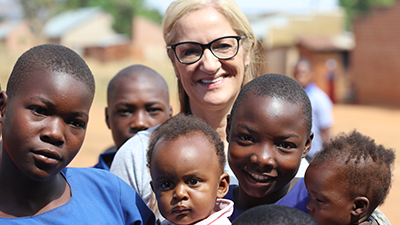 Lisa Jenkins Optometry Giving Sight ambassador in Uganda