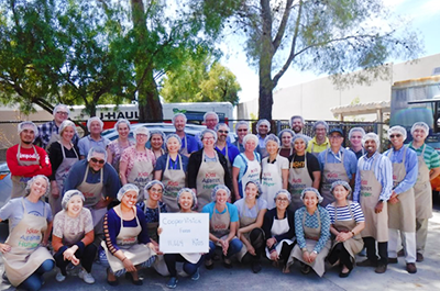 CooperVision research and development employees at kids against hunger