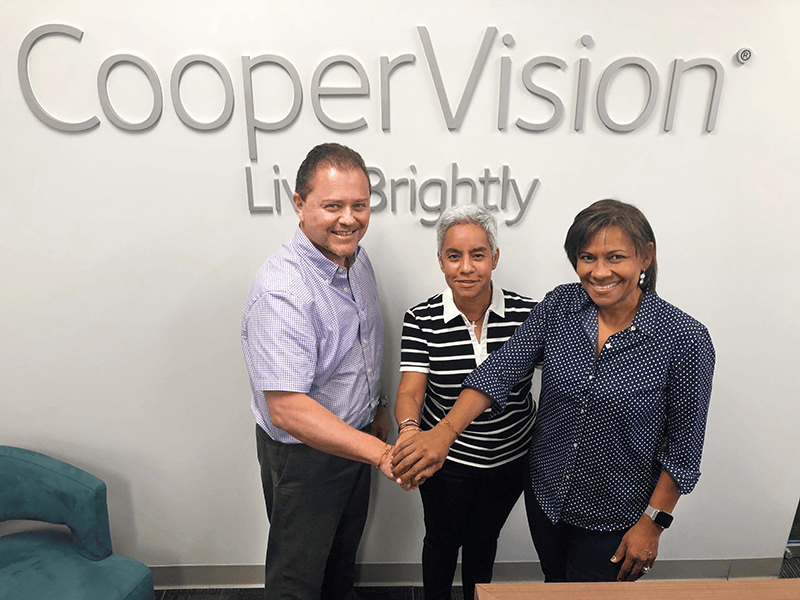 CooperVision employees smiling